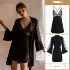 Ice Silk Satin Suspender Nightdress