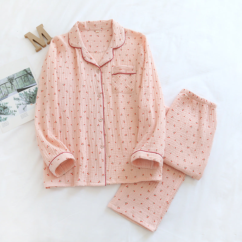 Cherry Cotton Pyjamas Set