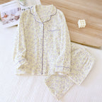Cotton Crepe Long Pyjamas Set