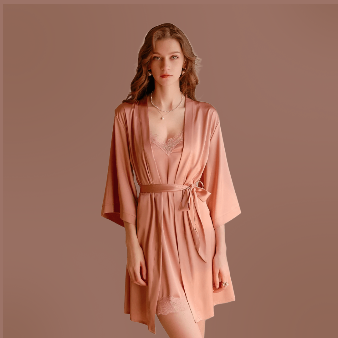 Ice Silk Nightdress Sling Backless Homewear Suit Women