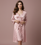 Floral Lace V-Neck Nightdress Set