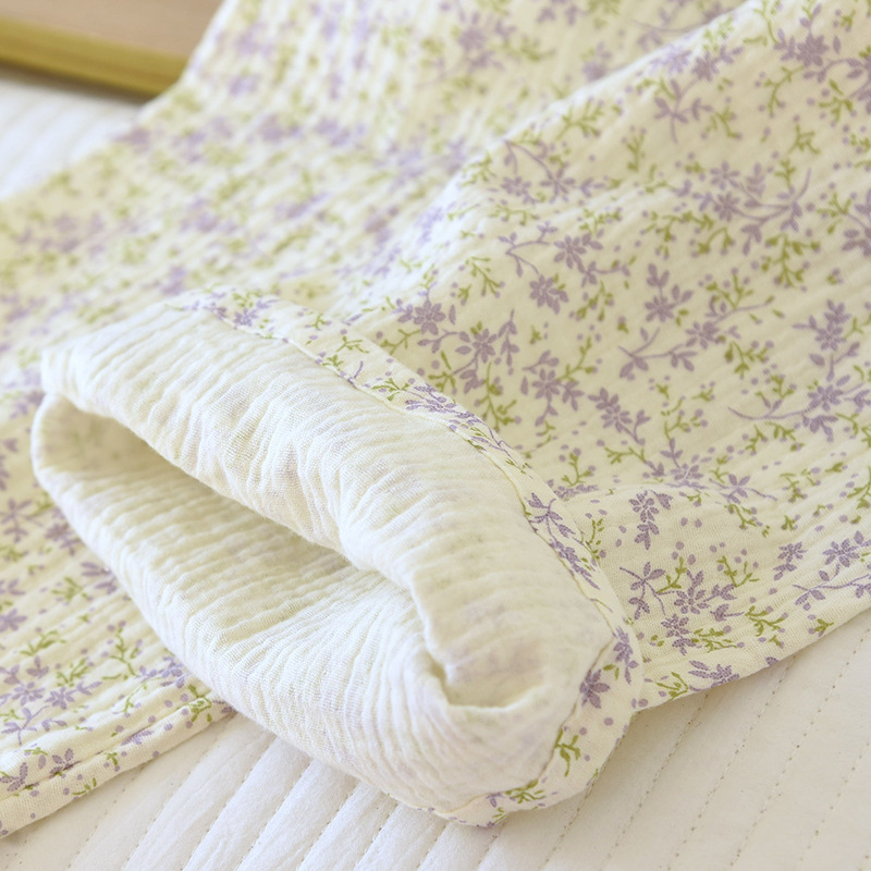 Cotton Crepe Long Pyjamas Set