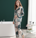 Botanical Bloom Cotton Long Pyjamas Set